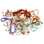 Collection of multi-stone bead jewelry