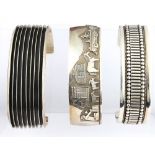 (Lot of 3) Native American sterling silver bracelets