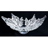 A Lalique France "Champs Elysees" flared oval centerpiece bowl