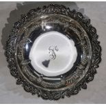 An Art Nouveau sterling fruit bowl