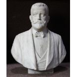 An Italian carved marble bust of a gentleman circa 1860