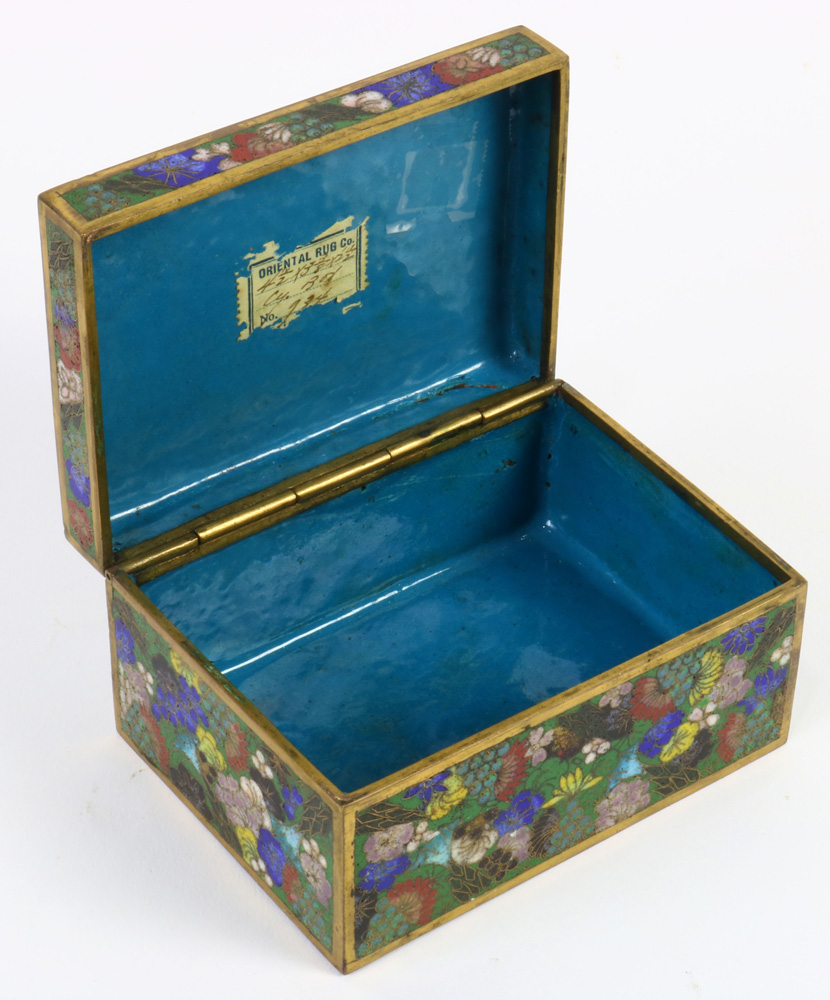 Chinese cloisonn‚ box - Image 3 of 4