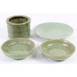 (lot of 4) group Longquan Celadon Wares