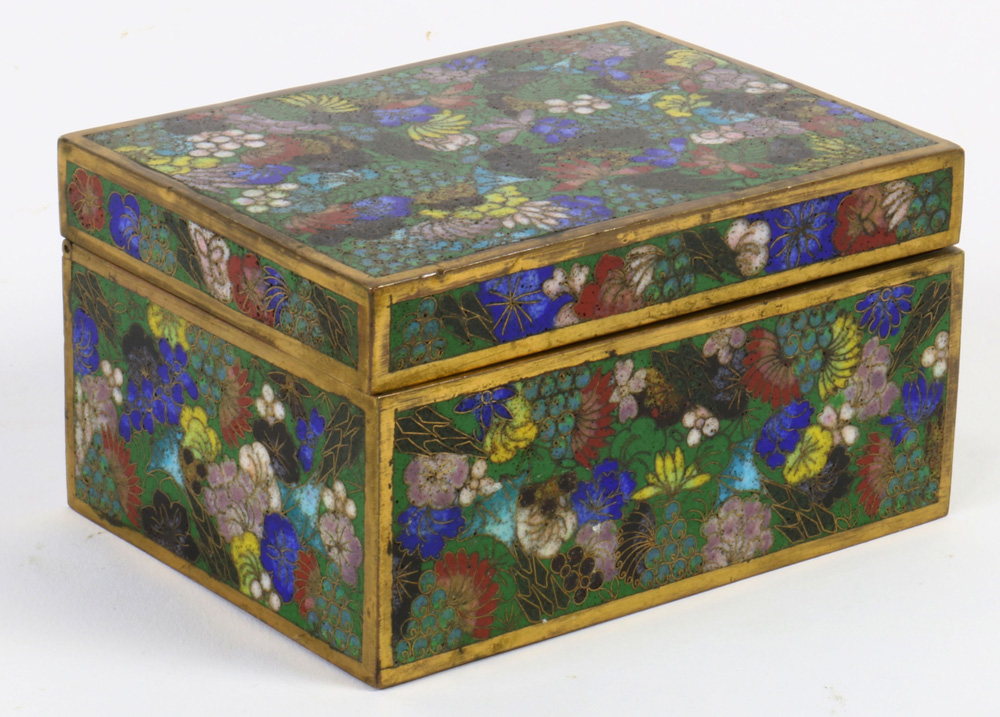 Chinese cloisonn‚ box