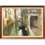 Painting, Canal Scene