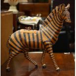 Polychrome horse sculpture
