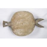 Melanesia, South Pacific carved wood food bowl, Pacific Island nation of Vanuatu