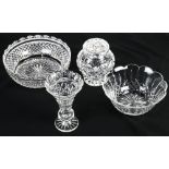 (lot of 4) Waterford cut glass group