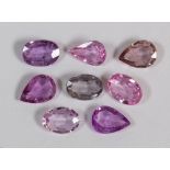 Collection of unmounted sapphires