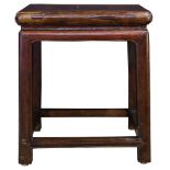 A Chinese Mixed Wood Side Table
