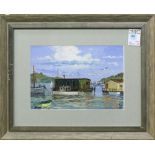 Watercolor, Sausalito Houseboats