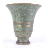 Carl Sorensen bronze tulip vase