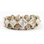 Diamond, 14k yellow gold ring