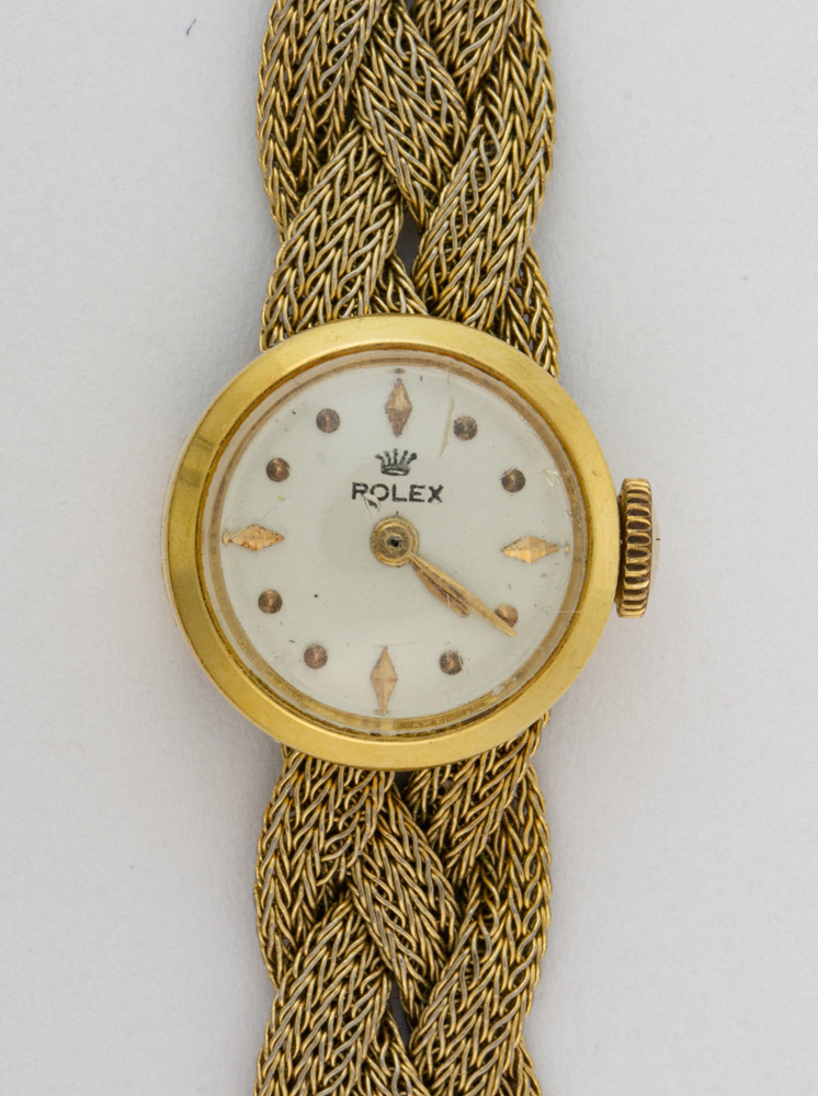 Lady's Rolex 18k yellow gold, leather, metal convertible wristwatch - Image 2 of 6