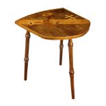 An Emile Galle marquetry decorated table