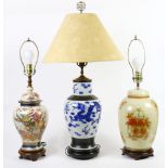 Asian Lamps, Chinese, Satsuma-style