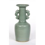 Chinese Longquan Celadon Glazed Vase