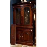 Renaissance Revival rosewood china cabinet