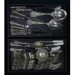 A Reed & Barton Francis I sterling 67pc flatware set 88 toz