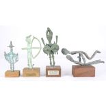 (lot of 3) Corsica / Sardinia bronze figural group