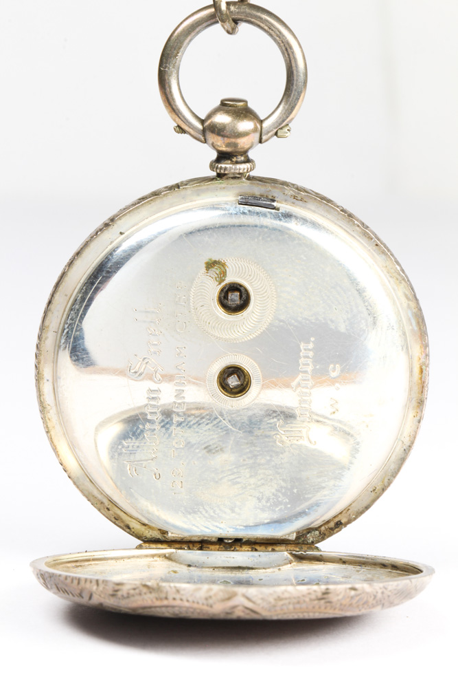 Silver open face pocket watch - Image 5 of 8