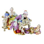 Meissen porcelain figural group The Lover Discovered
