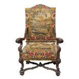 An Italian Renaissance style fireside chair