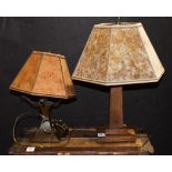 (lot of 2) Arts and crafts style lamps