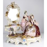 Dresden crinoline figural sculpture