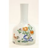 Chinese famille rose enameled Porcelain Stick-neck Vase
