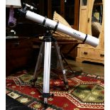 Meade Alta Zimuth refracting telescope with a tripod base