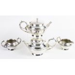 (lot of 4) Aesthetic Movement Rogers Smith & Co plated hot beverage set