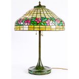 A Handel leaded glass table lamp