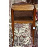 Antique French walnut bedside table circa 1860