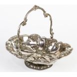 New York silver plate bride's basket