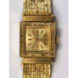 Lady's Eterna 18k yellow gold wristwatch