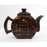 A Chinese Tortoise Shell Yixing Teapot