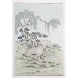 Chinese Enamel Porcelain Plaque