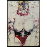 Marzena Kawalerowicz (Polish, 20th century), "Fellini Satyricon," 1989, offset poster in colors,