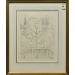 After Henri Matisse (French, 1869-1954), "Notre-Dame," etching, signed in plate lower right, overall