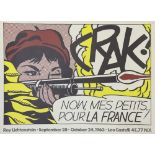 Roy Lichtenstein (American, 1923-1997), "Crak!," 1963, offset lithograph in colors, Castelli