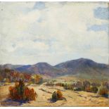 Eva Rose Griffin Lloyd (American, b. 1873), High Desert, oil on canvas, signed lower left, canvas (