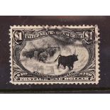 U.S. $1 Cattle in the Storm, Scott #292, used, Scott catalog value $700