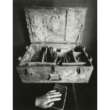 Leland Rice (American, b. 1940), "Box and Hand," 1967, gelatin silver print, pencil signed and dated