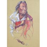 Ace (Asa Lynn) Powell (American, 1912-1978), Native American Portrait, oil on canvas, signed