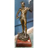 Andre-Paul-Arthur Massoulle (French, 1851-1901), "Le Gaulois vainqueur," 1880, bronze sculpture,