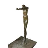 Nathan Oliveira (American, 1929-2010), "Figure Four," 1983, bronze sculpture, signed and dated