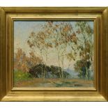 William Henry Price (American, 1863/64-1940), "Autumn Day," oil on panel, signed lower right, titled
