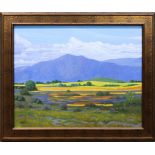 Jesse Rasberry (American, b. 1940), "Backside of Mt. Diablo," oil on canvas, signed lower left,