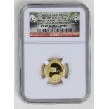 China Panda Mei Xiang Gold Medal official mint medal 2014 China 1/10 oz gold Panda Mei Xiang,